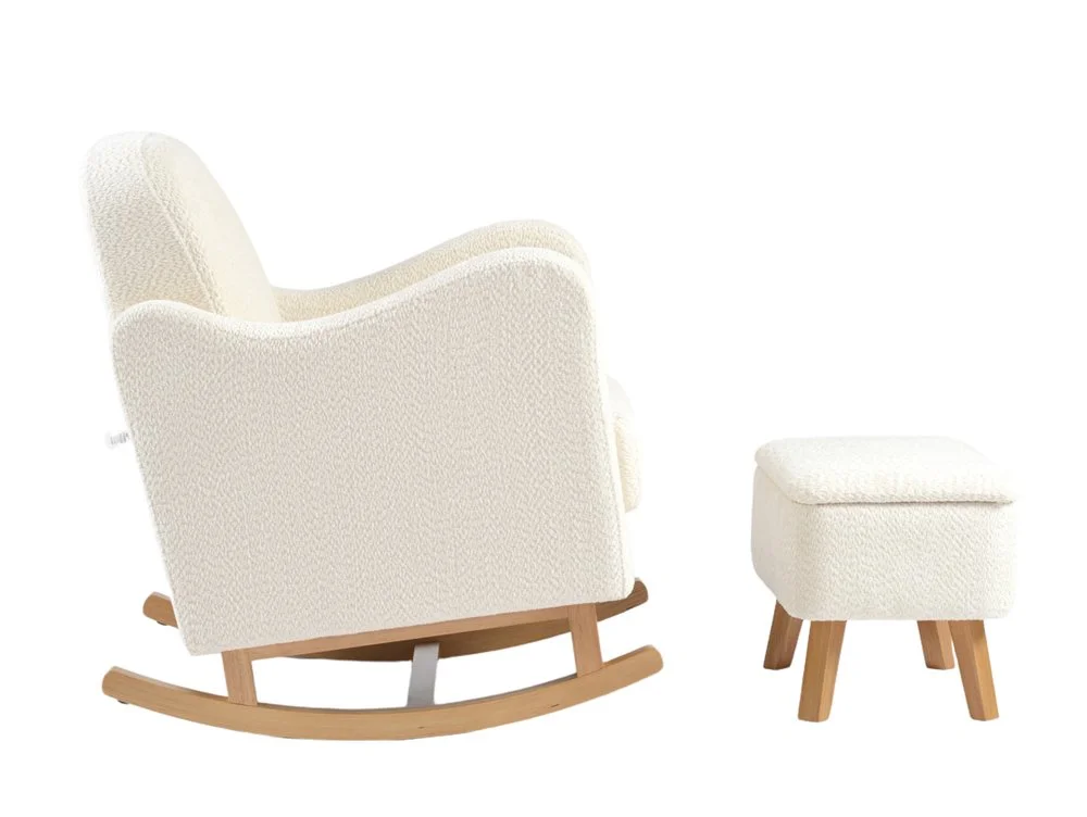 Bebe & Beyond Bebe & Beyond Soother Boucle Off-White Nursing Chair & Chair
