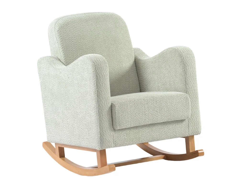 Bebe & Beyond Bebe & Beyond Soother Boucle Sage Nursing Chair & Stool