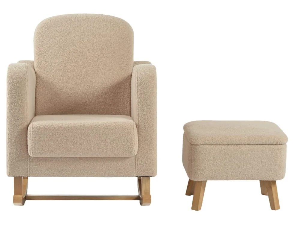 Bebe & Beyond Bebe & Beyond Soother Oat Ted Nursing Chair & Stool