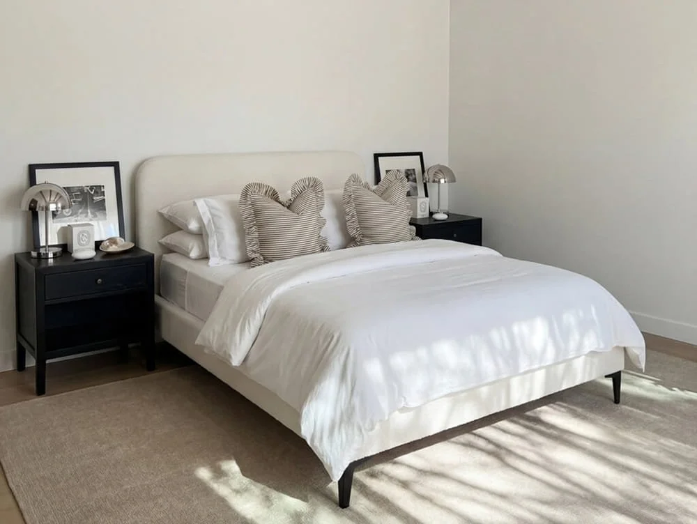 LPD LPD Albany Ivory Boucle Bed Frame