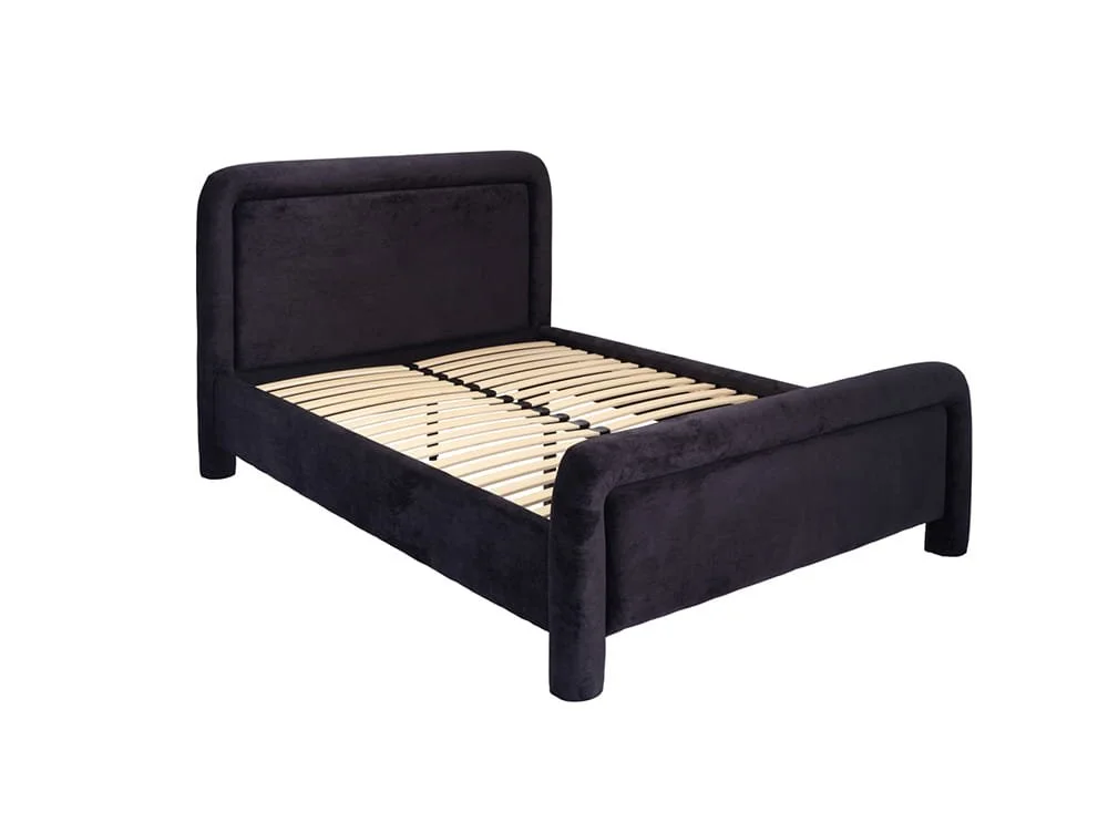 LPD LPD Leonnie Black Fabric Double Bed Frame