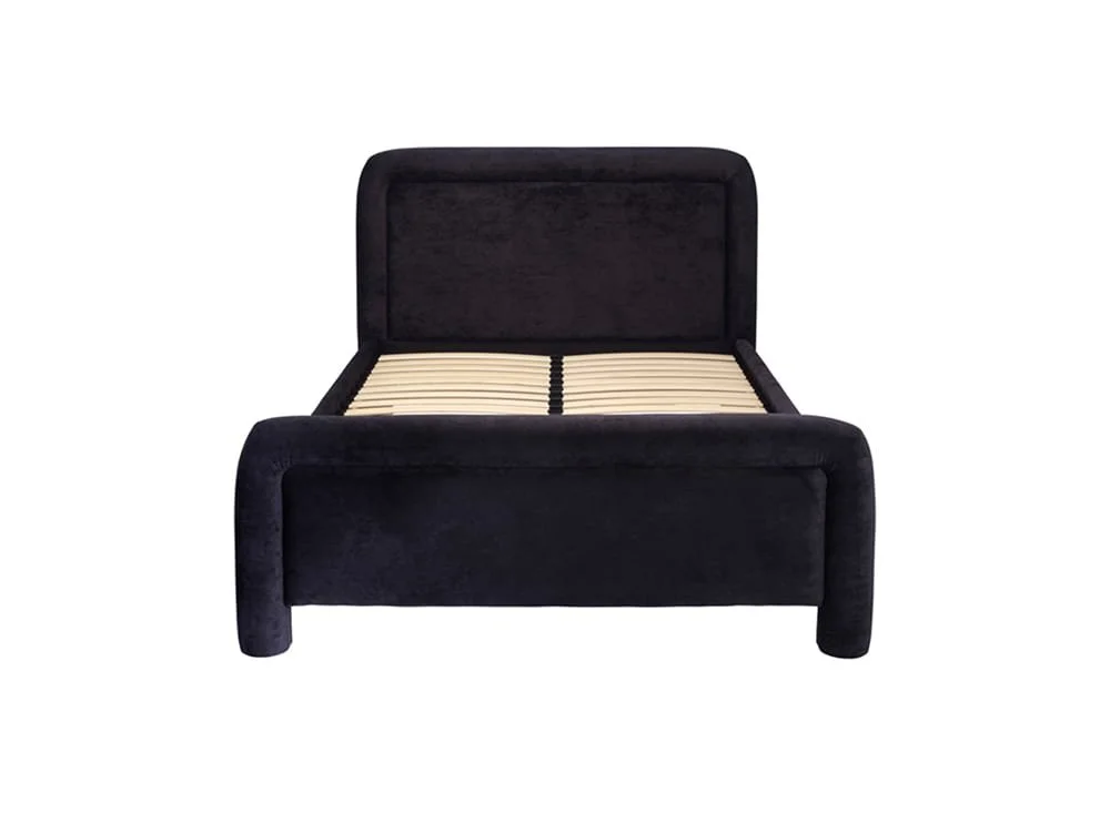 LPD LPD Leonnie Black Fabric Double Bed Frame