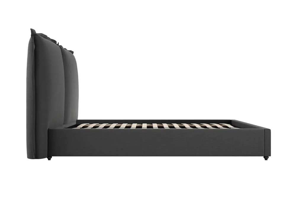 LPD LPD Sunday Deep Grey Fabric Bed Frame