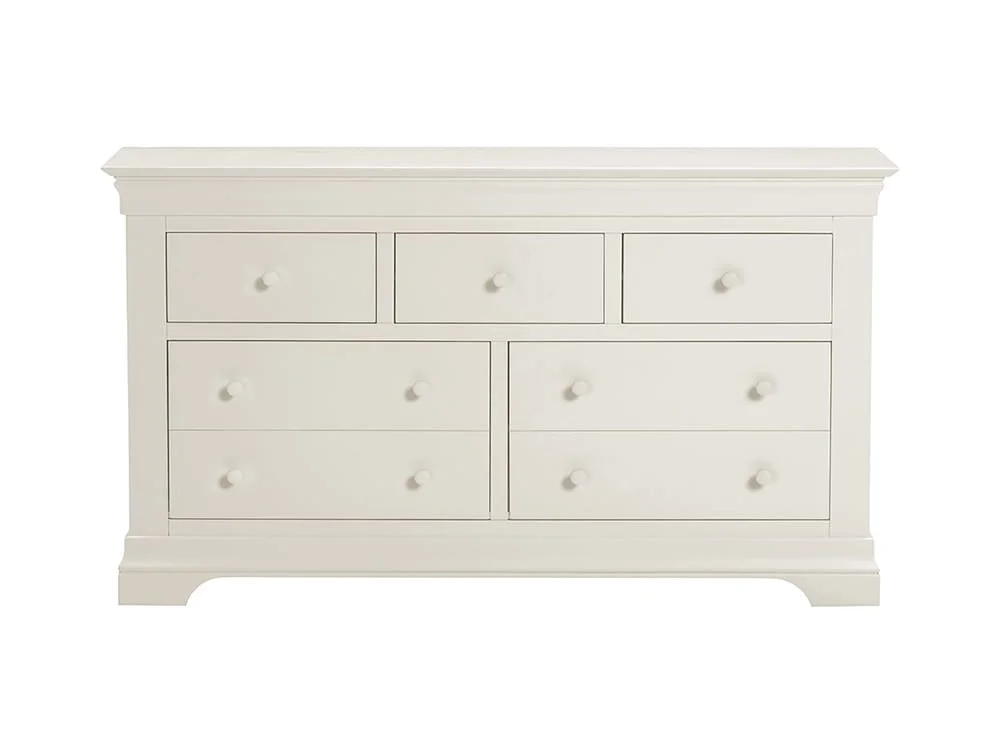 Seconique Seconique Bordeaux Ivory Wooden 3+2 Drawer Chest of Drawers