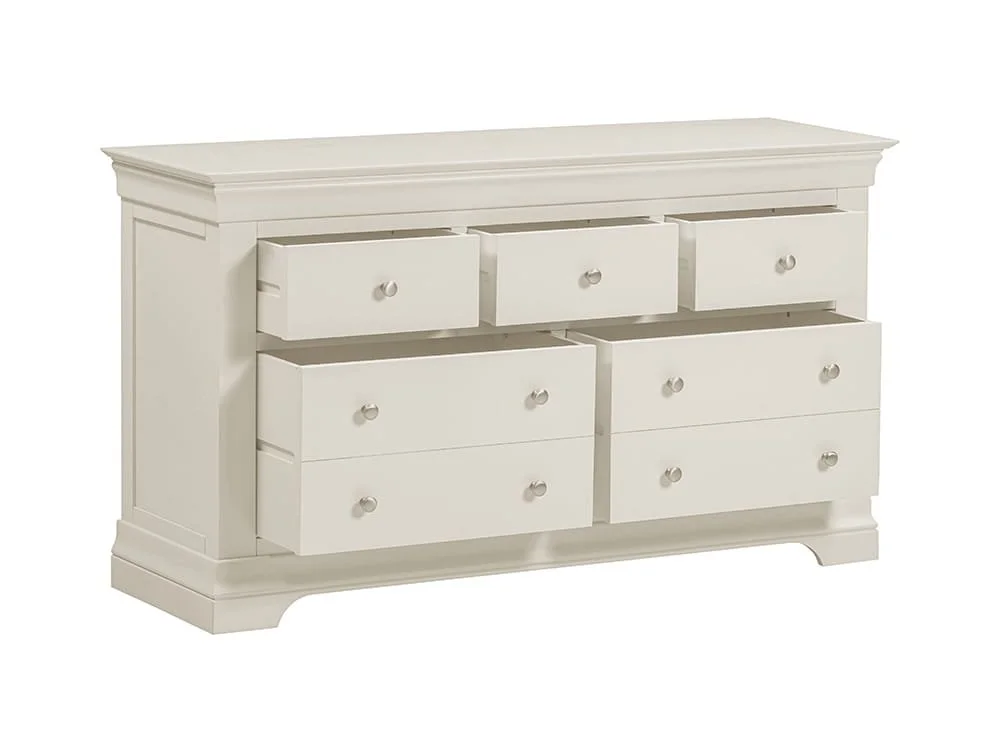 Seconique Seconique Bordeaux Ivory Wooden 3+2 Drawer Chest of Drawers