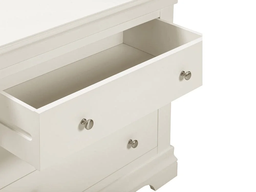 Seconique Seconique Bordeaux Ivory Wooden 3 Drawer Chest of Drawers
