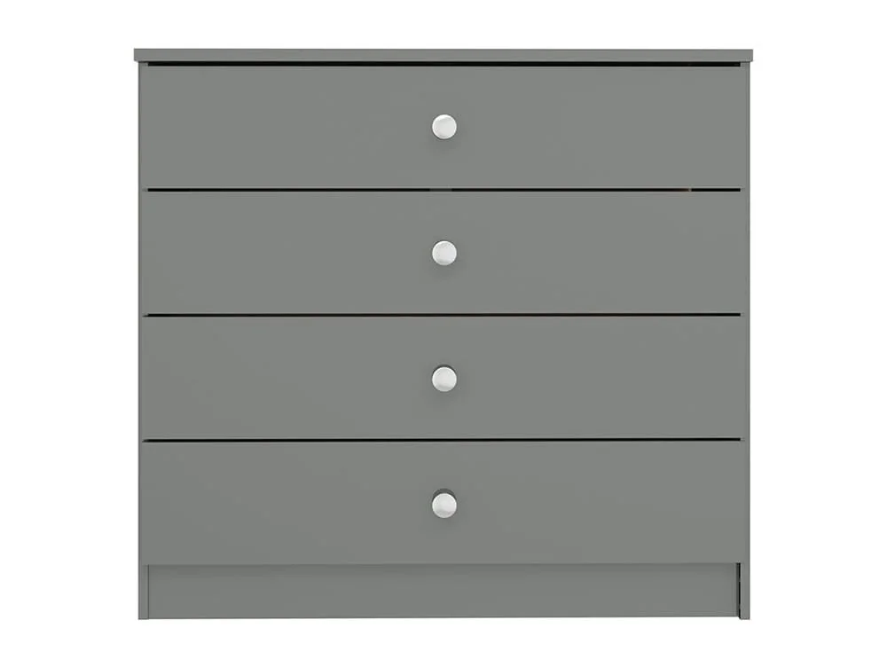 Seconique Seconique Denver Grey Gloss 4 Drawer Chest of Drawers