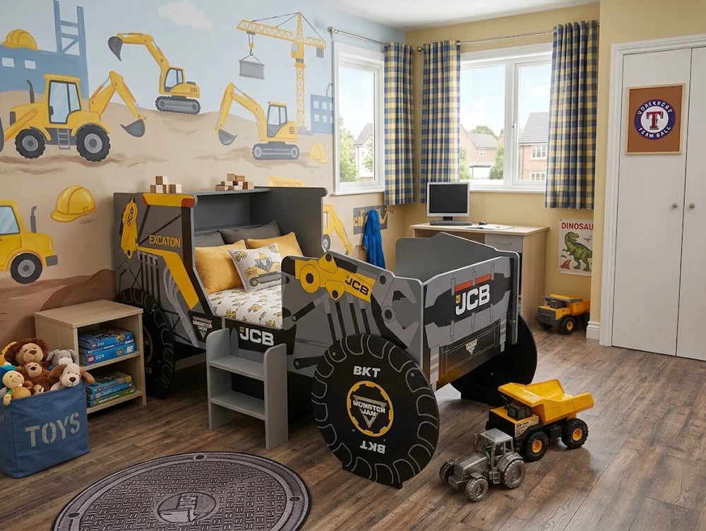 Kidsaw Kidsaw Monster Jam JCB Single Bed Frame