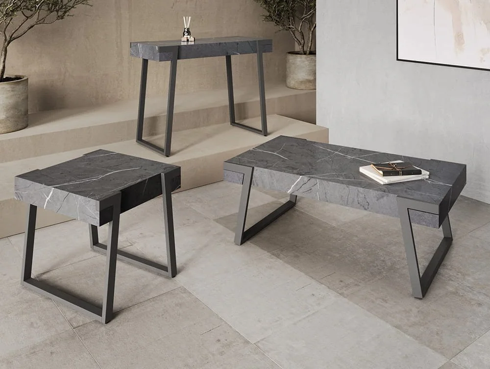 Torelli Torelli Alpina Grey Marble Effect Console Table