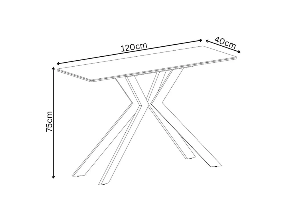 Torelli  Torelli Azzaro Matte Grey Ceramic Console Table