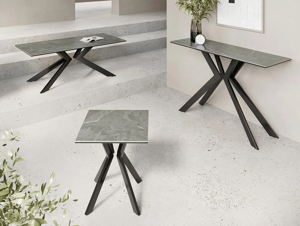Torelli  Torelli Azzaro Matte Grey Ceramic Console Table