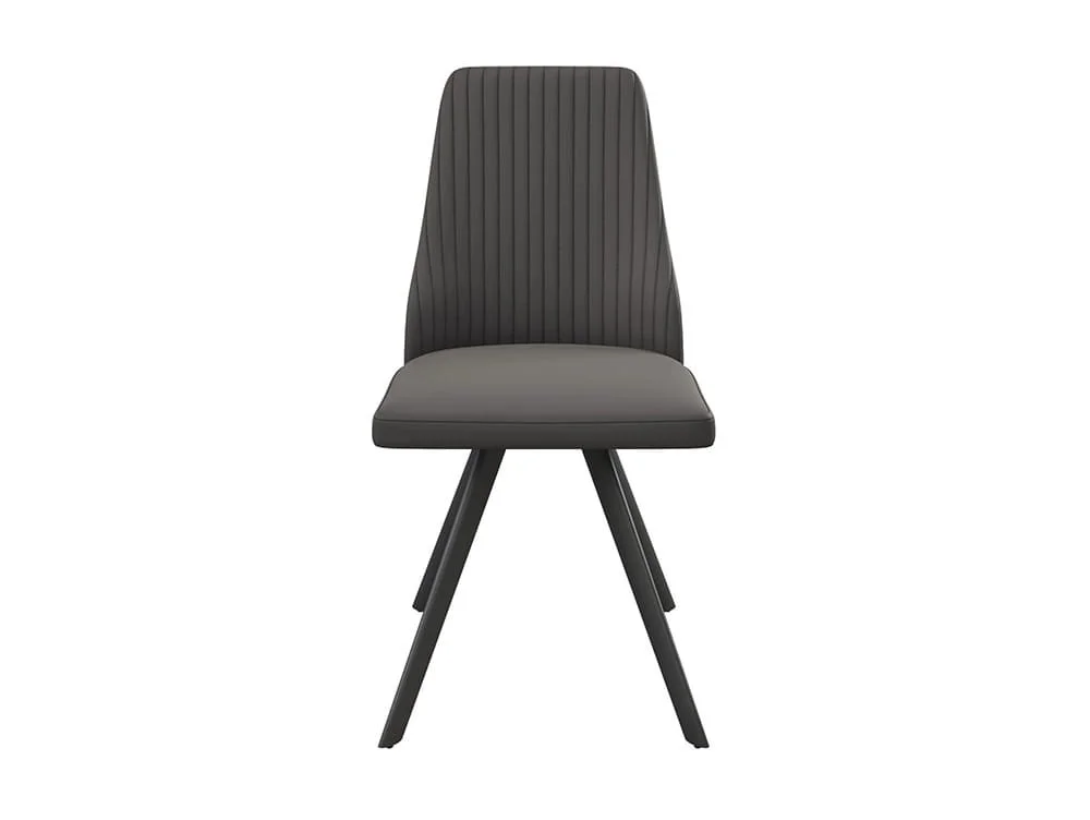 Torelli Torelli Azzaro Dark Grey Faux Leather Dining Chair