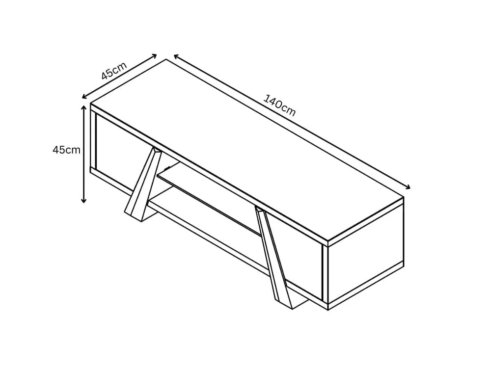 Torelli Torelli Brando Matte Grey Ceramic TV Unit