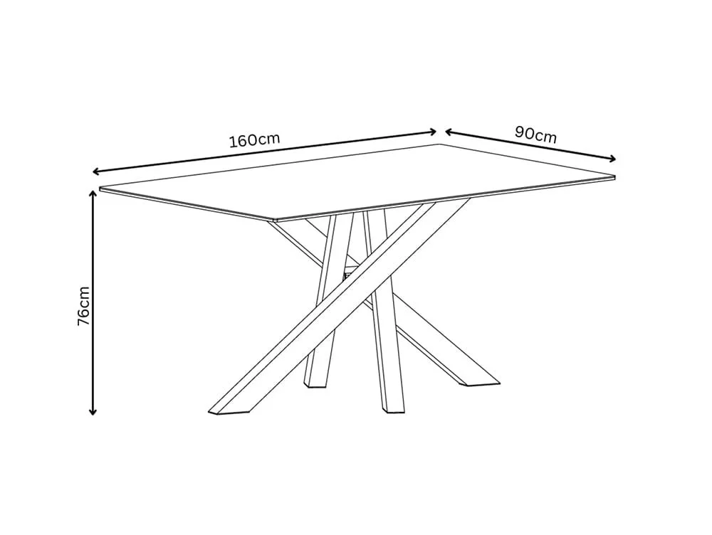 Torelli Torelli Brando Matte Grey Glass Dining Table