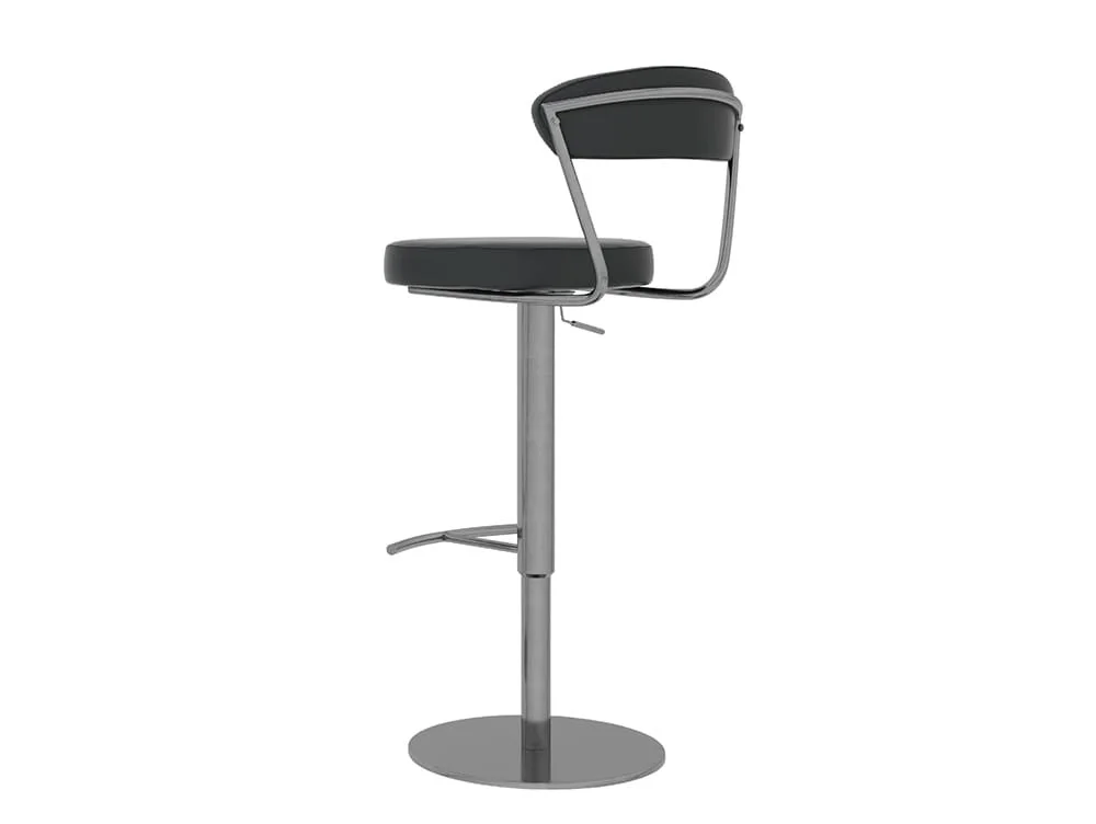 Torelli  Torelli Gino Black Faux Leather Bar Stool