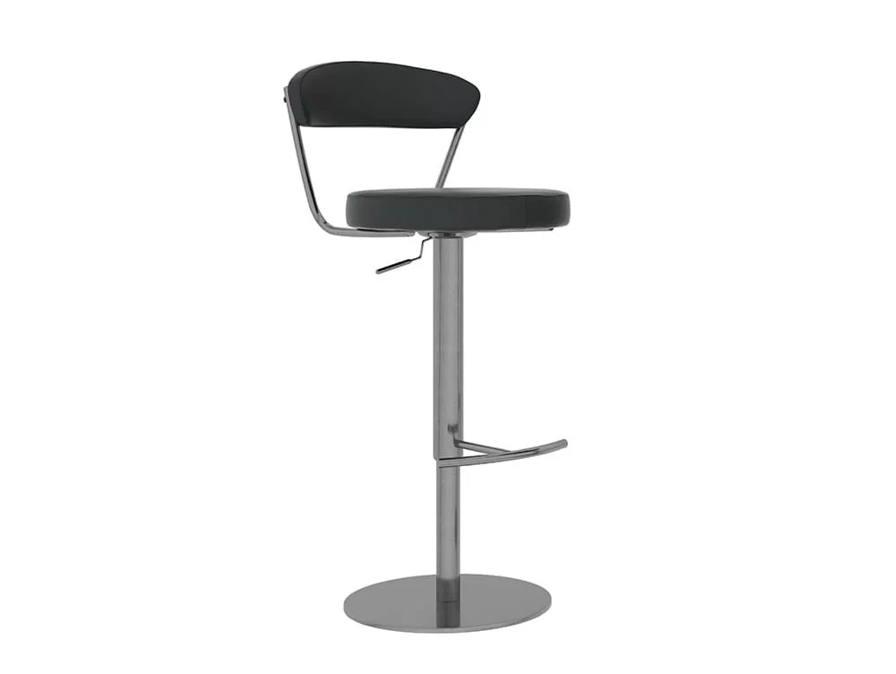 Torelli  Torelli Gino Black Faux Leather Bar Stool