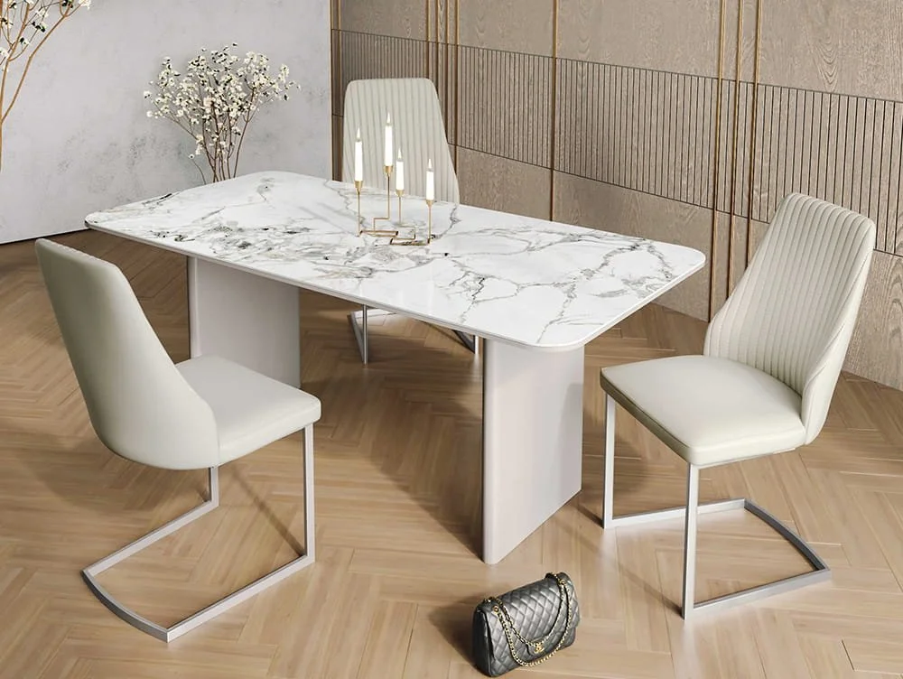 Torelli  Torelli Milano White Gloss Ceramic Dining Table