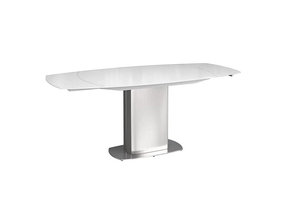 Torelli  Torelli Olivia White Glass 190cm Extendable Dining Table