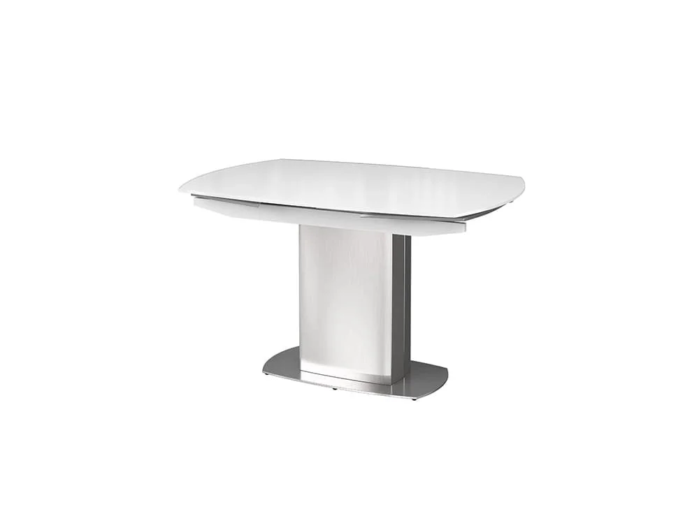Torelli  Torelli Olivia White Glass 190cm Extendable Dining Table