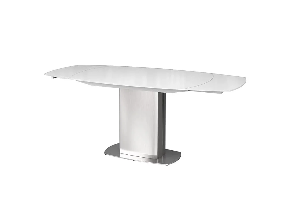 Torelli  Torelli Olivia White Glass 190cm Extendable Dining Table