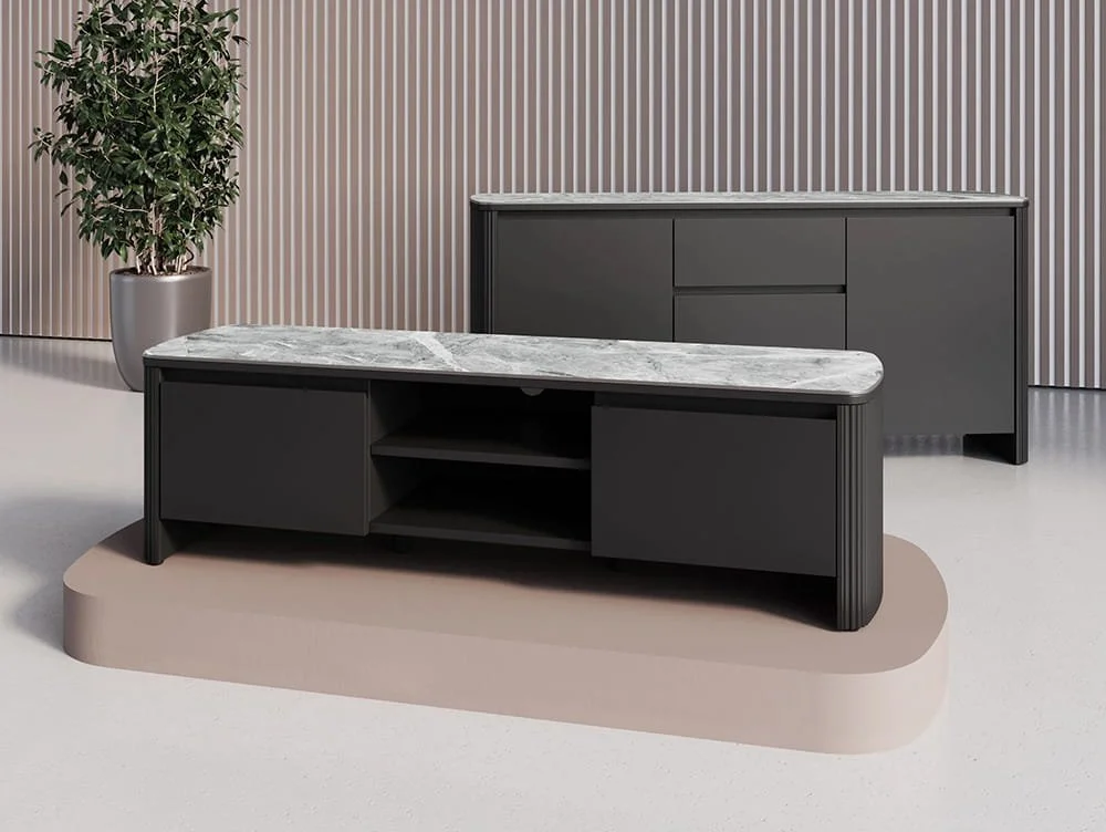 Torelli Torelli Roberto Grey Gloss Ceramic TV Unit