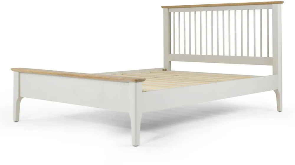 Archers Archers Cotswold 4ft6 Double Grey and Oak Wooden Bed Frame