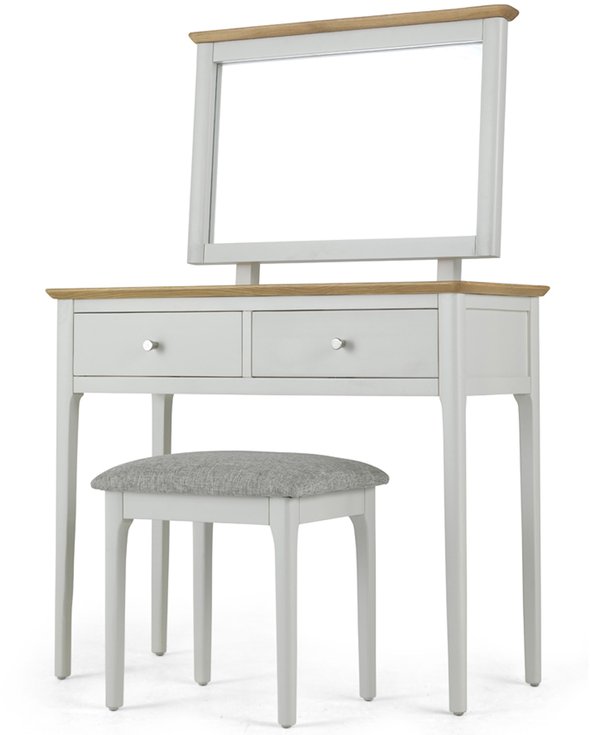 Archers Archers Cotswold Grey and Oak Dressing Table Set (Assembled)