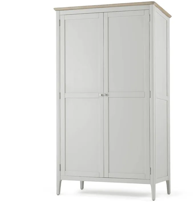 Archers Archers Cotswold Grey and Oak Full Hanging Double Wardrobe