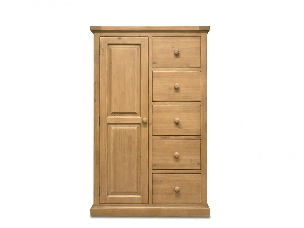 Archers Archers Langdale 1 Door 5 Drawer Pine Wooden Children's Wardrobe (Assembled)