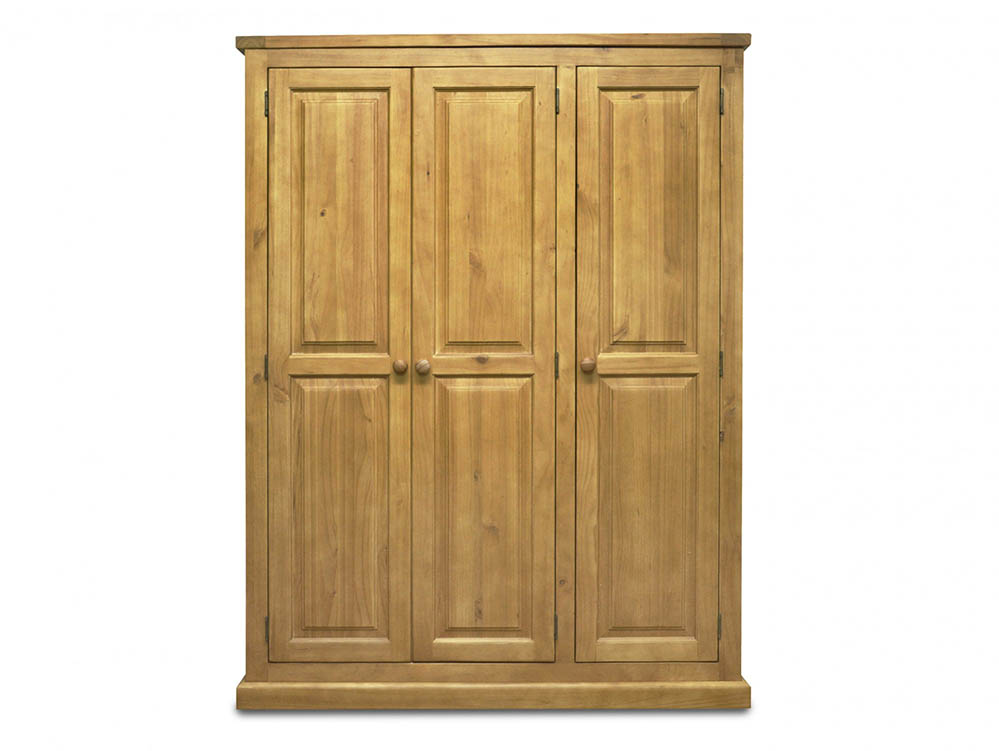 Archers Archers Langdale 3 Door Pine Wooden Large Triple Wardrobe (Flat Packed)