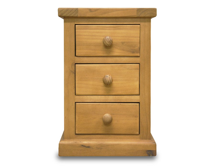 Archers Archers Langdale 3 Drawer Pine Wooden Small Bedside Cabinet (Assembled)