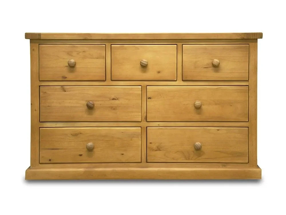Archers Archers Langdale 3 over 4 Drawer Pine Wooden Chest of Drawers (Assembled)