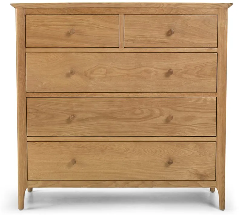 Archers Archers Windermere 2 Over 3 Oak Wooden Chest of Drawers (Assembled)