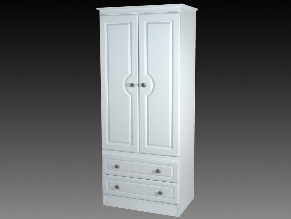 ASC ASC 2ft6 Chelsea 2 Door 2 Drawer Double Wardrobe (Assembled)