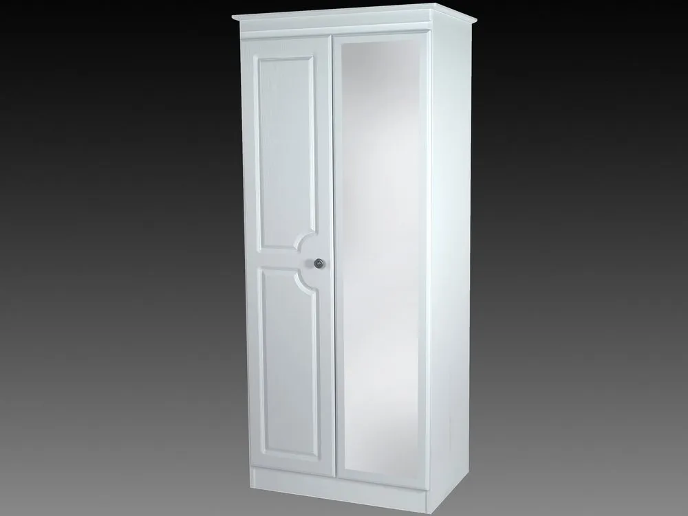 ASC ASC 2ft6 Chelsea 2 Door Mirrored Double Wardrobe (Assembled)