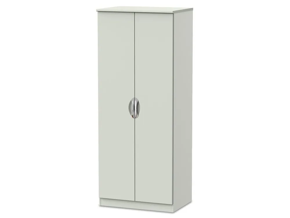 ASC ASC 2ft6 Corsica Kashmir High Gloss 2 Door Double Wardrobe (Assembled)