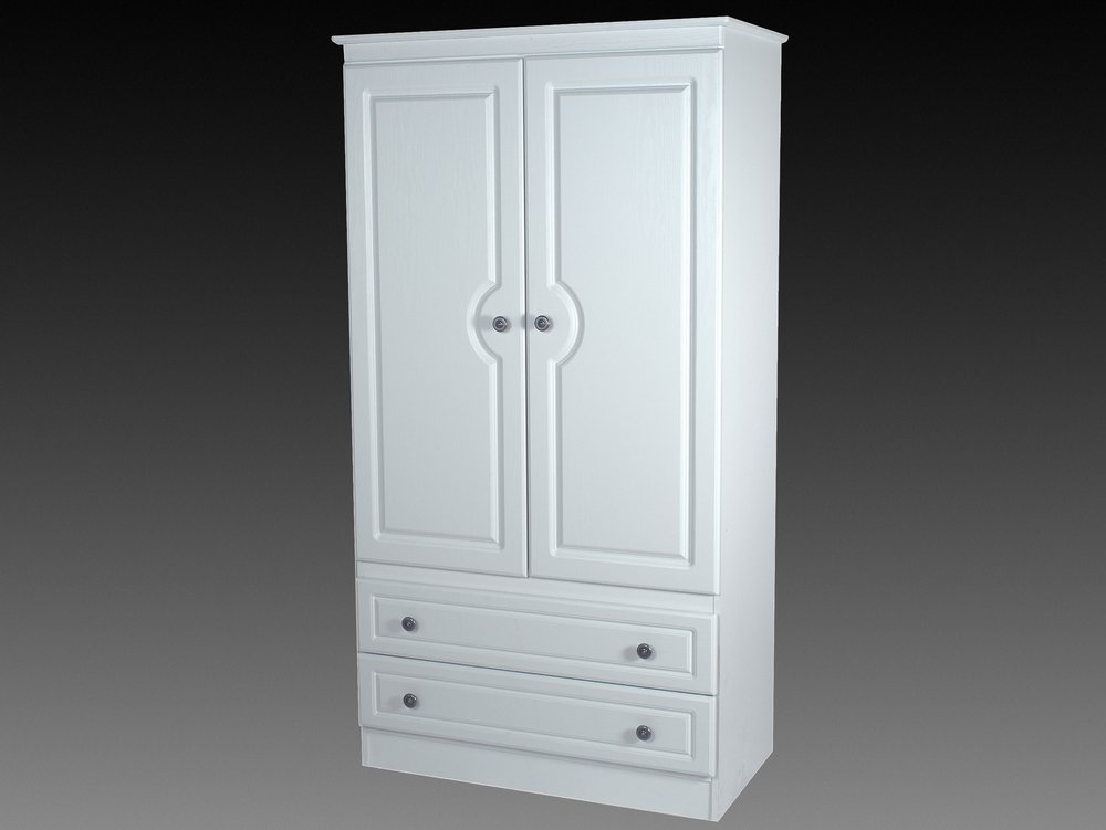 ASC ASC 3ft Chelsea 2 Door 2 Drawer Double Wardrobe (Assembled)
