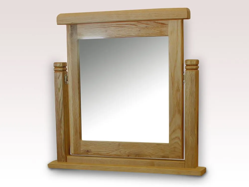 ASC ASC Balmoral Oak Wooden Dressing Table Mirror