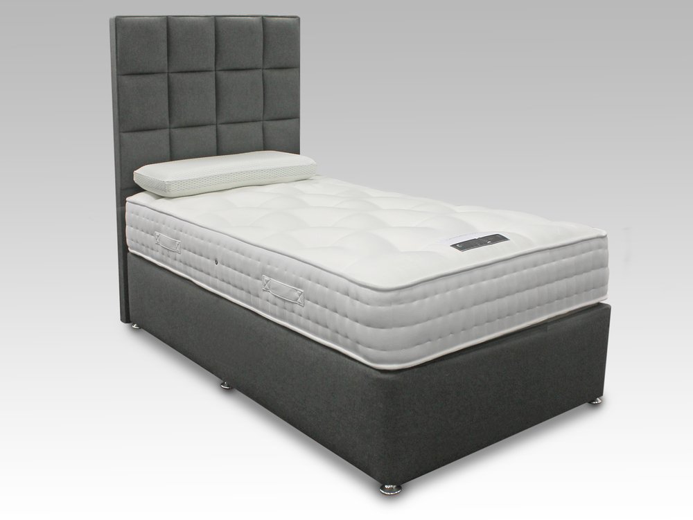 ASC ASC Cashmere Pocket 1000 2ft6 Small Single Mattress with Lunar Divan Base