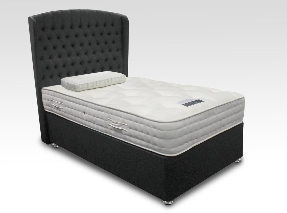 ASC ASC Cashmere Pocket 2000 2ft6 Small Single Mattress with Lunar Divan Base