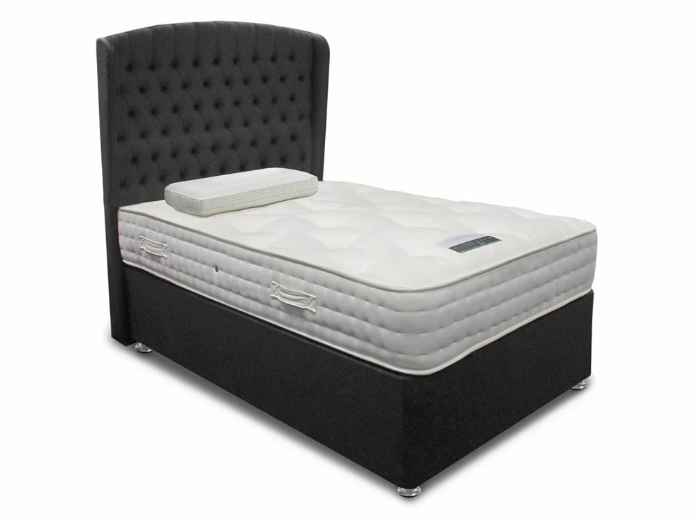 ASC ASC Cashmere Pocket 2000 3ft Single Mattress with Lunar Divan Base