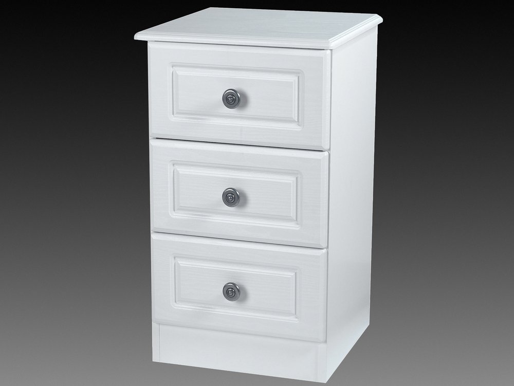 ASC ASC Chelsea 3 Drawer Bedside Cabinet (Assembled)