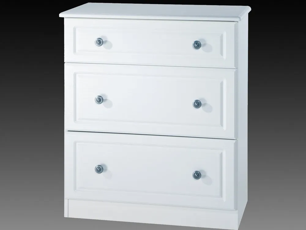 ASC ASC Chelsea 3 Drawer Deep Low Chest of Drawers (Assembled)