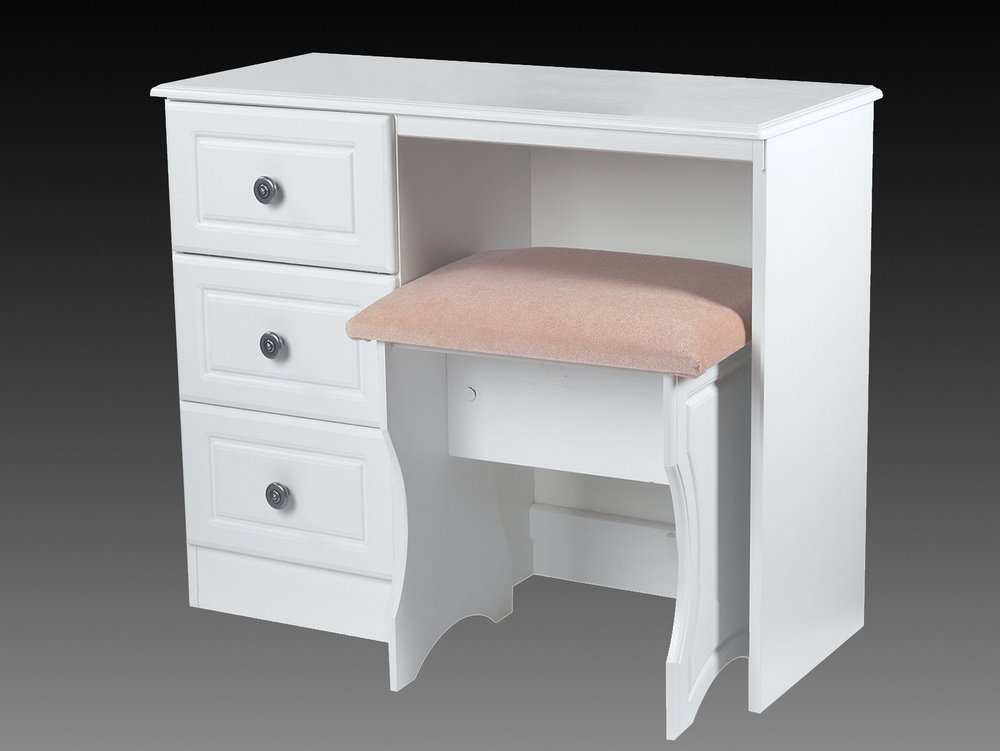 ASC ASC Chelsea Single Pedestal 3 Drawer Dressing Table (Assembled)