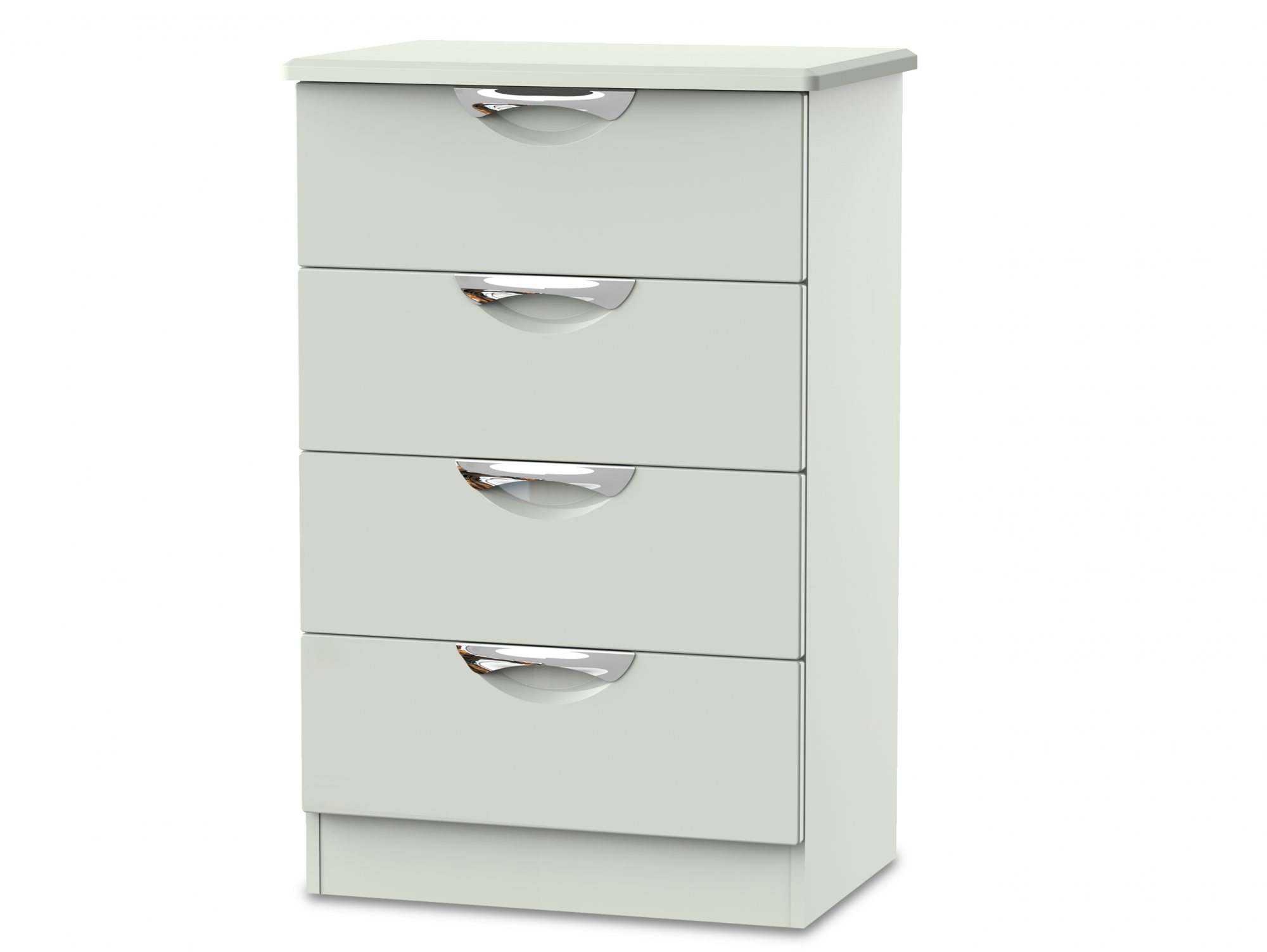 ASC ASC Corsica Kashmir High Gloss 4 Drawer Midi Chest of Drawers (Assembled)