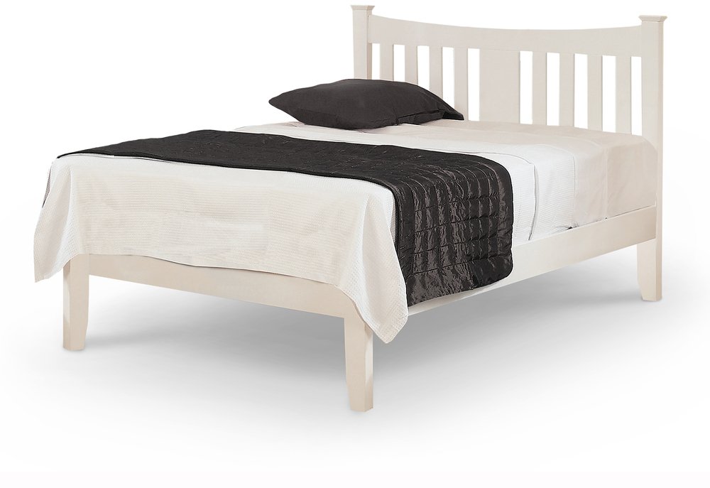 Sweet Dreams Kingfisher 5ft King Size, Modern White King Bed Frame