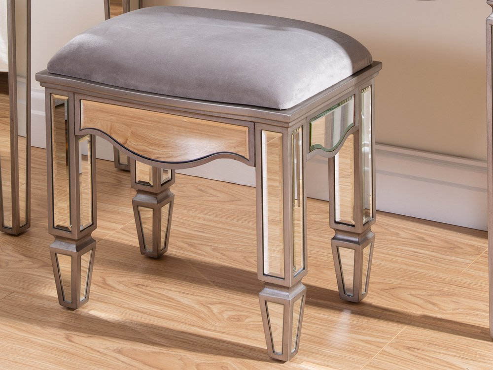 Birlea Birlea Elysee Mirrored Stool (Assembled)