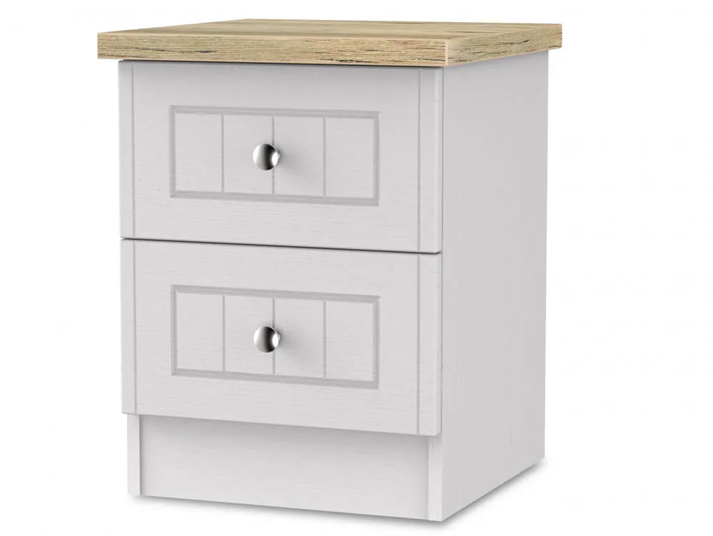 Welcome Welcome Vienna 2 Drawer Small Bedside Table (Assembled)