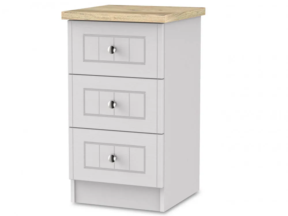 Welcome Welcome Vienna 3 Drawer Bedside Table (Assembled)