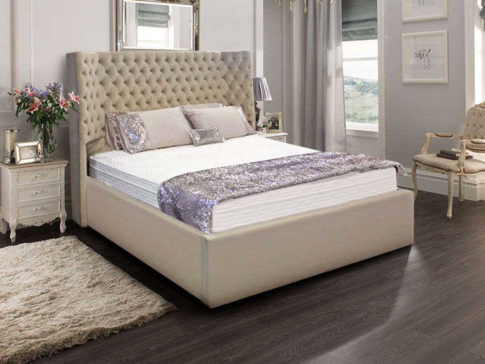 ASC ASC Imperial 5ft King Size Upholstered Fabric Bed Frame